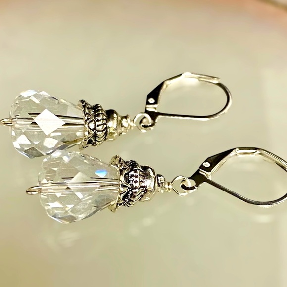 Handbags - Bridal clear ice drop earrings